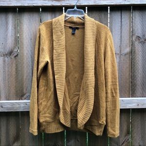 Forever 21 Cardigan Mustard L